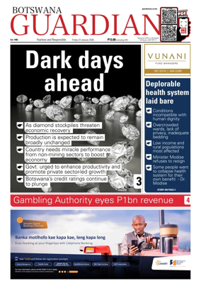 Cover of Botswana Guardian