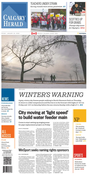 Cover of Calgary Herald