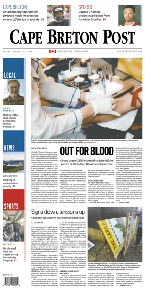 Cover of Cape Breton Post