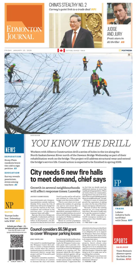 Cover of Edmonton Journal
