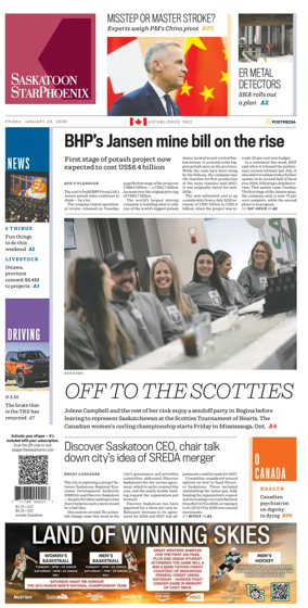 Cover of Saskatoon StarPhoenix