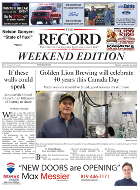 Cover of Sherbrooke Record
