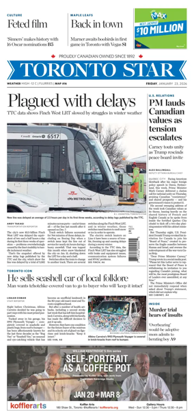 Cover of Toronto Star