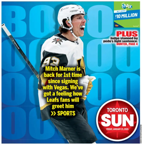 Cover of Toronto Sun