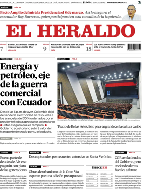Cover of El Heraldo (Colombia)