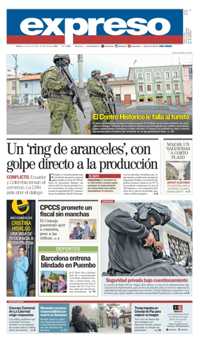 Cover of Diario Expreso
