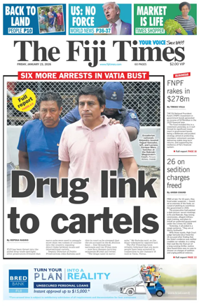 Cover of The Fiji Times