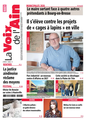 Cover of La Voix de l’Ain Amberieu en Bugey - Meximieux