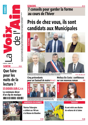 Cover of La Voix de l’Ain Dombes