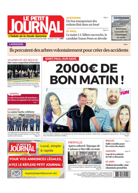 Cover of Le Petit Journal - L'hebdo du Pays Toulousain