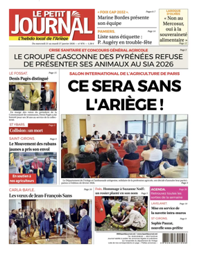 Cover of Le Petit Journal - L'hebdo local de l'Ariege