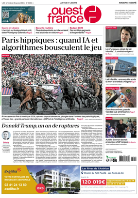 Cover of Ouest France (Angers / Segre)