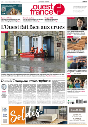 Cover of Ouest France (Auray)