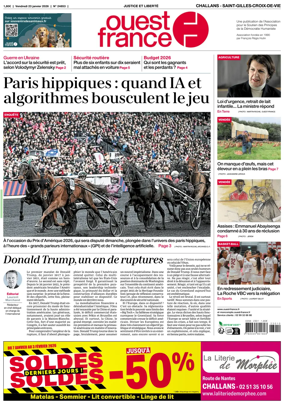 Cover of Ouest France (Challans / Saint-Gilles-Croix-de-Vie)