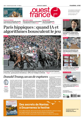 Cover of Ouest-France (Fougeres Vitre)