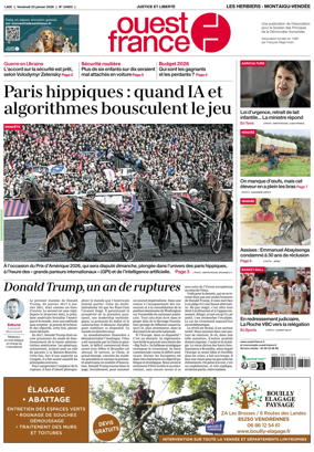 Cover of Ouest France (Les Herbiers / Montaigu)