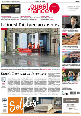 Cover of Ouest France (Lorient)