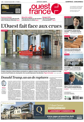 Cover of Ouest-France (Quimperle Concarneau)