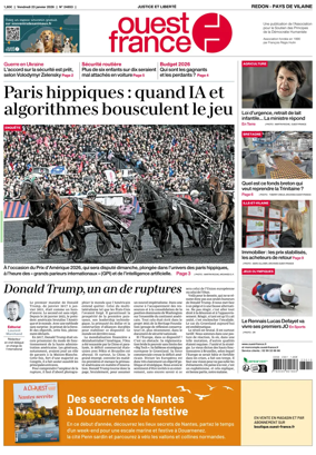 Cover of Ouest France (Redon / Pays de Vilaine)
