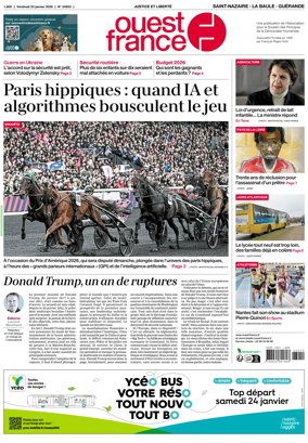 Cover of Ouest France (Saint-Nazaire La Baule Guerande)