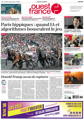 Cover of Ouest France (Sarthe)