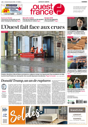 Cover of Ouest France (Vannes)