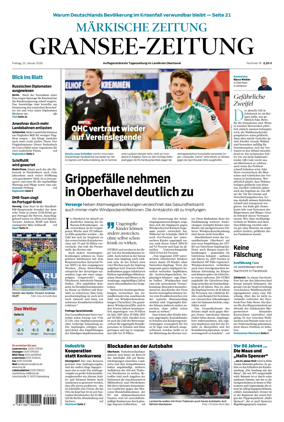Cover of Gransee-Zeitung