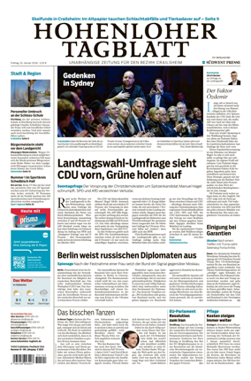 Cover of Hohenloher Tagblatt