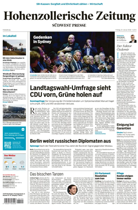 Cover of Hohenzollerische Zeitung