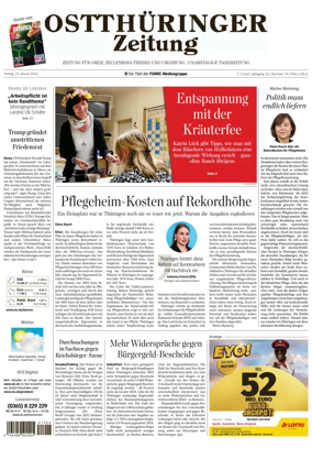 Cover of Ostthuringer Zeitung (Zeulenroda-Triebes)