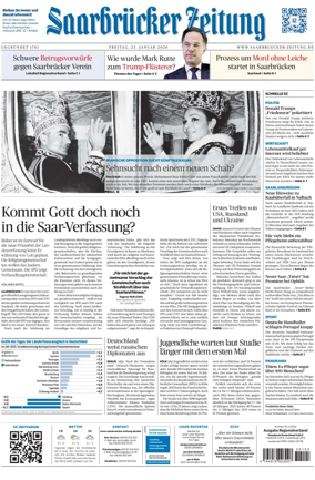 Cover of Saarbruecker Zeitung