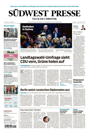 Cover of SUDWEST PRESSE - Neckar-Chronik