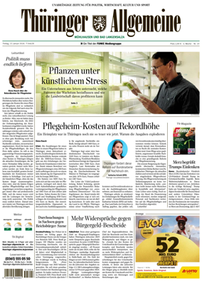 Cover of Thuringer Allgemeine (Bad Langensalza)