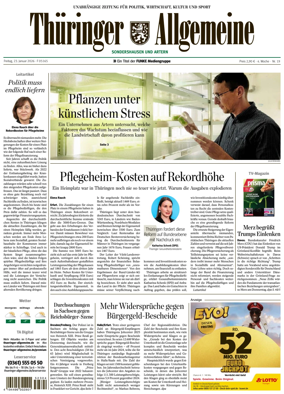 Cover of Thuringer Allgemeine (Sondershausen)