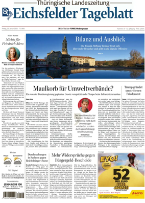 Cover of Thuringische Landeszeitung (Eichsfeld)