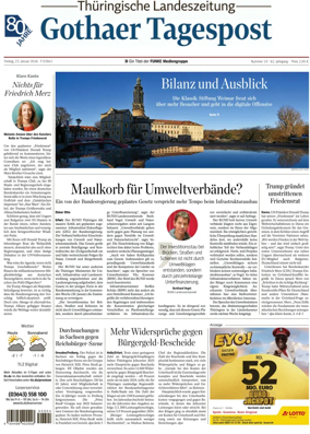 Cover of Thuringische Landeszeitung (Gotha)