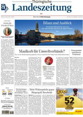 Cover of Thuringische Landeszeitung (Jena)