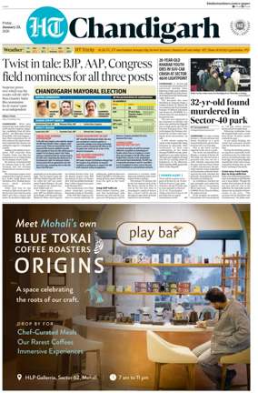 Cover of Hindustan Times (Chandigarh) - Live