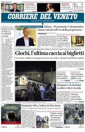 Cover of Corriere del Veneto (Vicenza e Bassano)