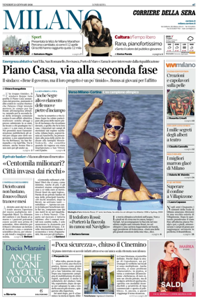 Cover of Corriere della Sera (Milano)