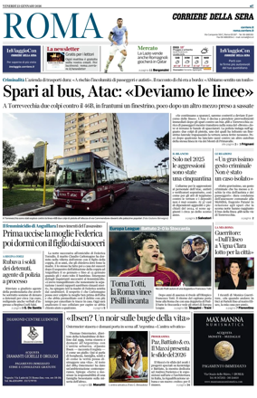 Cover of Corriere della Sera (Roma)