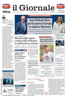 Cover of Il Giornale (Italy)