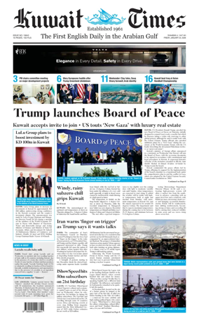 Cover of Kuwait Times