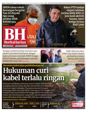 Cover of Berita Harian