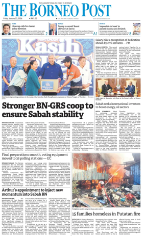 Cover of The Borneo Post (Sabah)