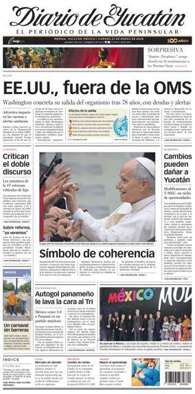 Cover of Diario de Yucatan