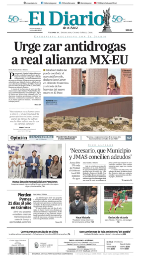 Cover of El Diario de Juarez