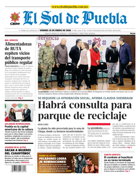 Cover of El Sol de Puebla