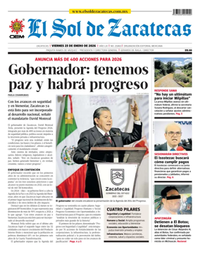 Cover of El Sol de Zacatecas