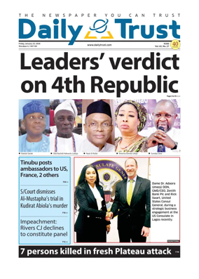 Cover of Daily Trust